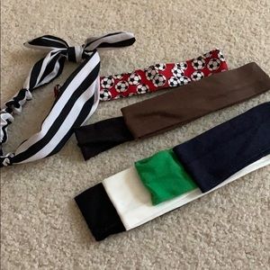 Lot of 8 headbands, variety size, type, color